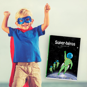 BD personnalisé pour les garçons super héros