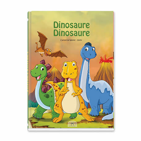 Couverture du livre personnalisé dinosaure dinosaure pour un cadeau unique