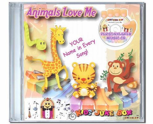Coffret CD au prénom de votre enfant sur les animaux