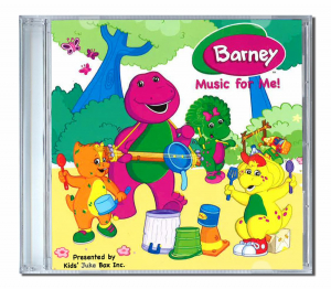 album_de_chansons_personnalisees_anglais_ Barney Coffret de chansons au prénom de l'enfant sur Barney