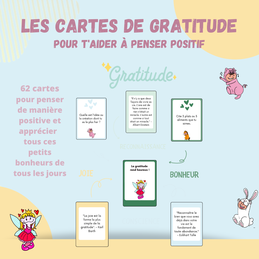 Les cartes de gratitude | Mon Monde à Moi