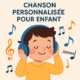 illustration enfant écoutant ses chansons personnalisées à son prénom