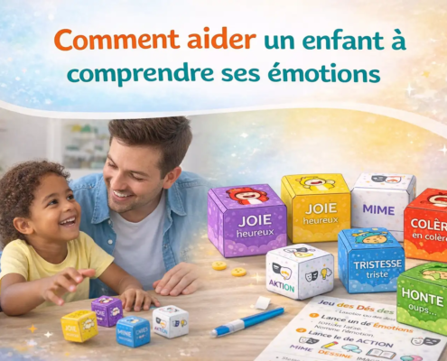 papa enfant jeu des dés émotions activité comprendre émotions enfant