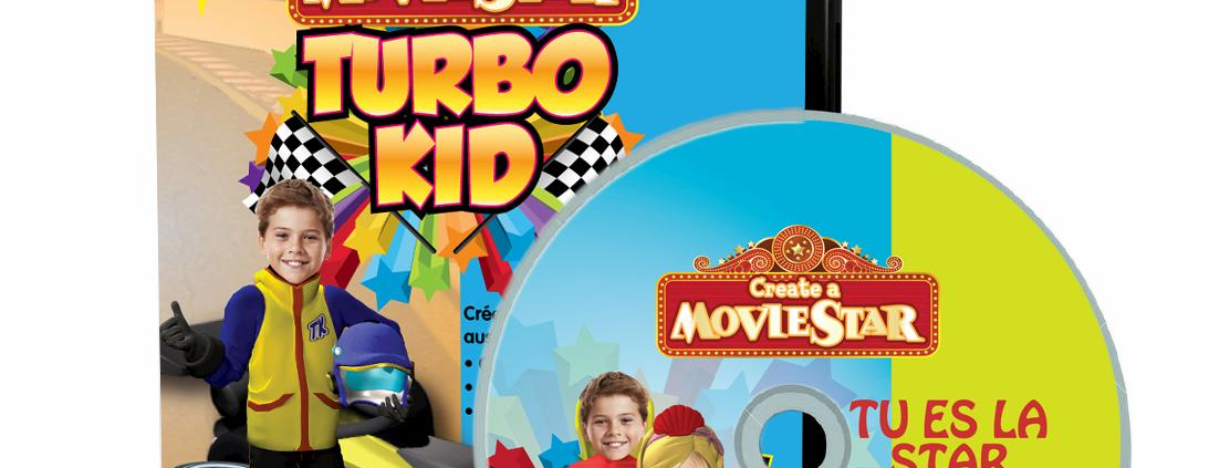 DVD personnalisé avec photo turbo kid et étiquette personnalisée