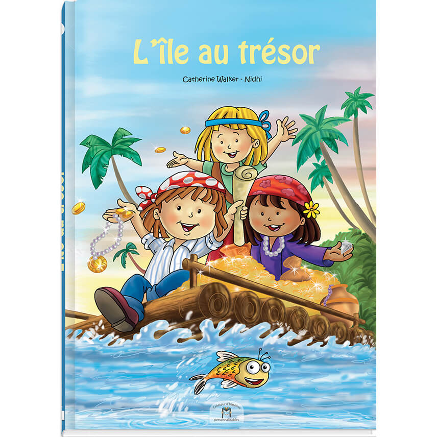 Histoire personnalisée sur les pirate et l'île au trésor