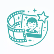 Icône dessin animé personnalisé avec photo et prénom de l’enfant – film personnalisé pour enfant