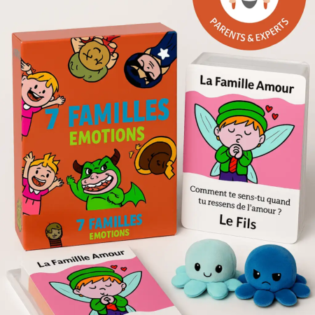 Jeu des 7 familles émotions Mon Monde à Moi testé et approuvé par les parents et experts