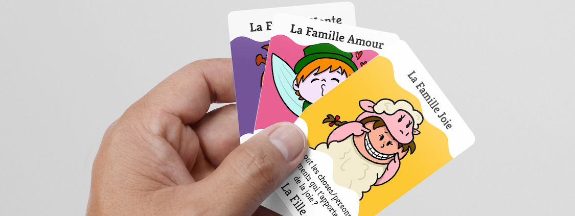 Jeu éducatif des 7 familles Emotions inspiré de la méthode Montessori