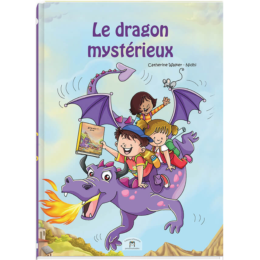Livre personnalisable dragon mystérieux pour enfants de 3 à 8 ans
