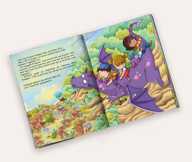 Livre personnalisé pour enfant Le dragon mystérieux