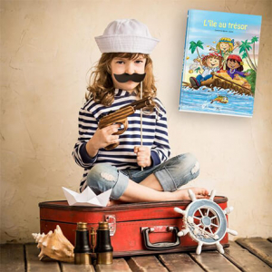 Livre personnalisé pour les enfants sur les pirates et trésors